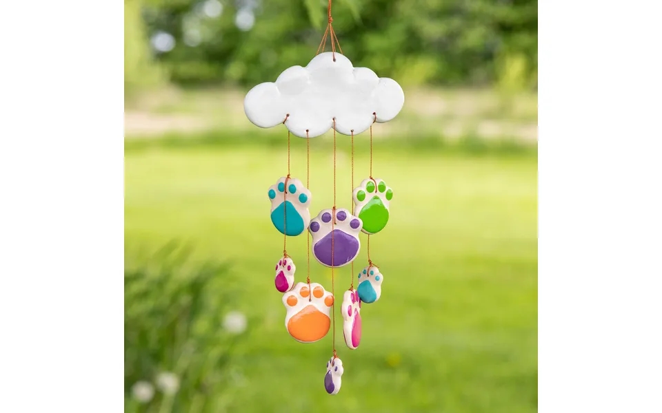 It's Raining Paws Ceramic Wind Chime