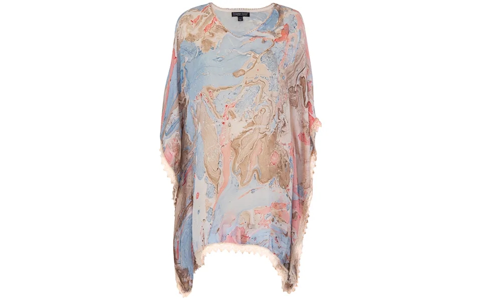 Living Marbleous Chiffon Kaftan - One Size Fits Most