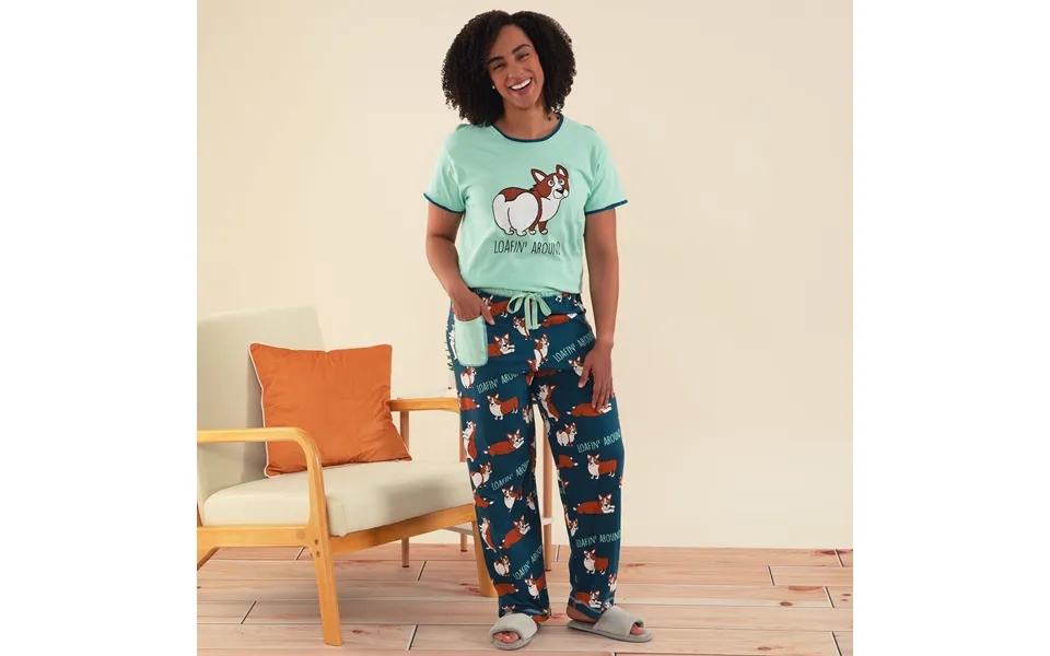 Loafin' Around Corgi Pajama Separates - Bottoms