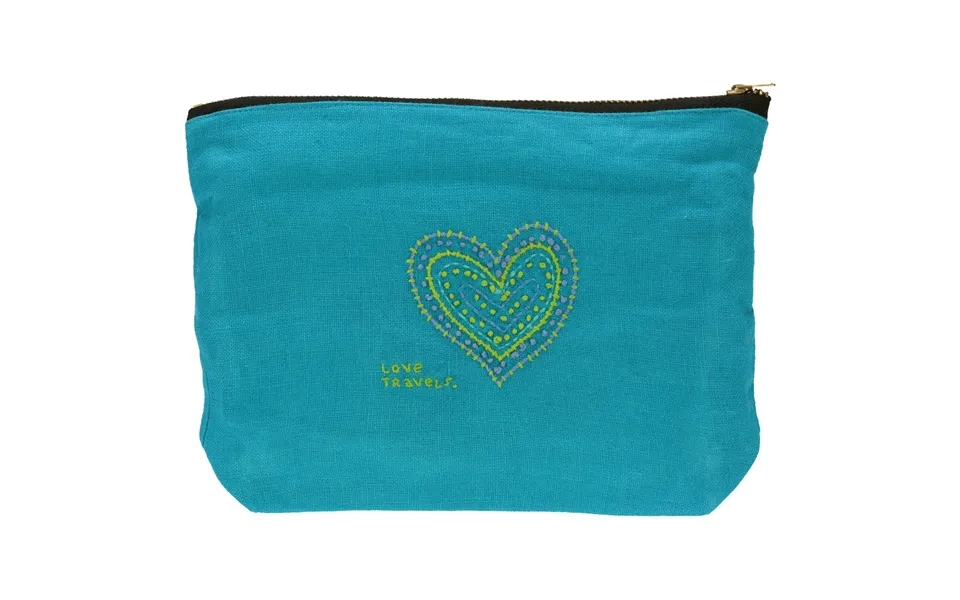 Love Travels Pouch - Turquoise