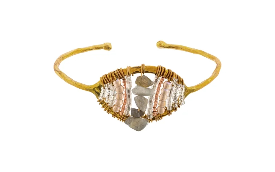 Maji Stone Cuff Bracelet - Labradorite