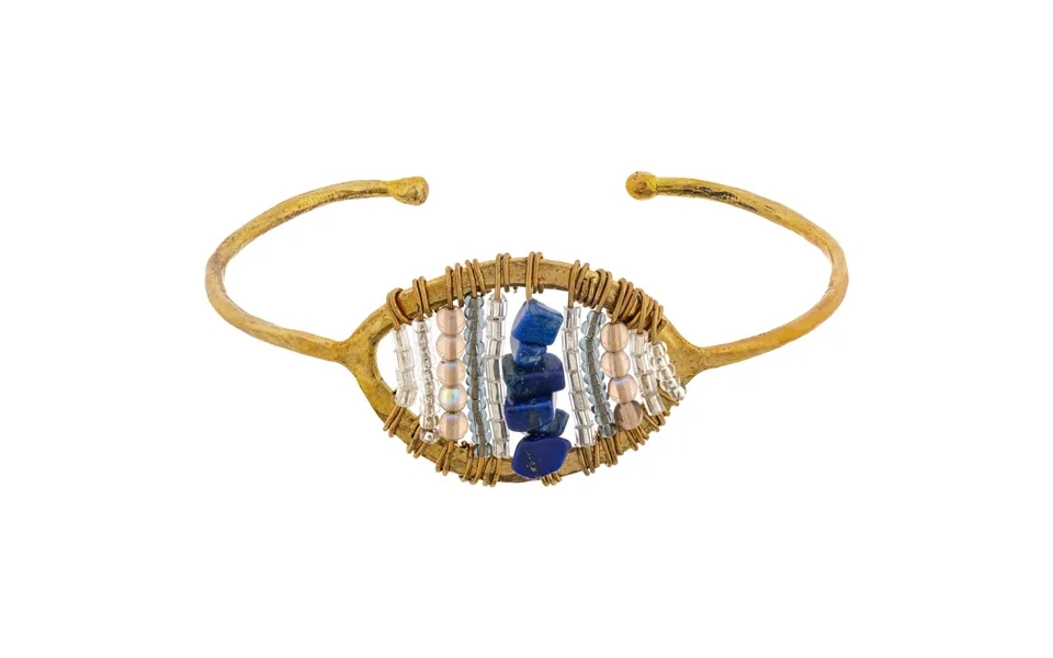 Maji Stone Cuff Bracelet - Lapis