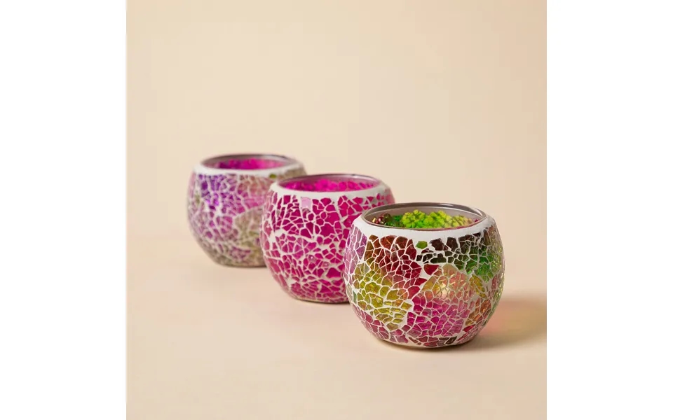 Mosaic Votive Holders - Set Of 3