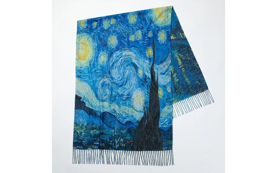 Museum Collection Artistic Double Sided Print Scarf - Starry Night