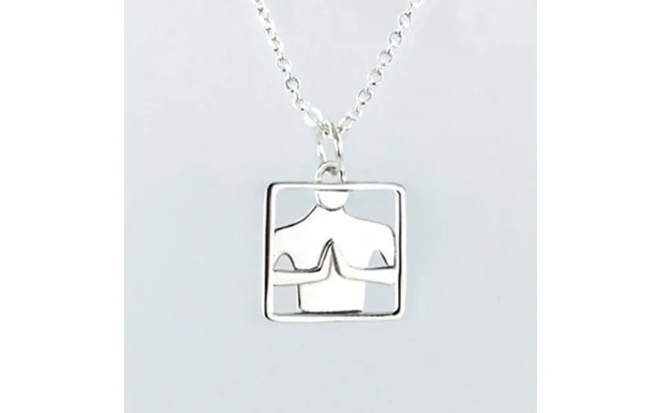 Namaste Silver-plated Necklace - Pendant Only