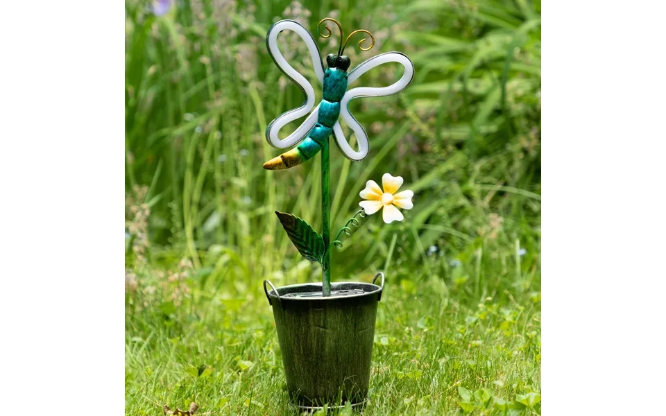 Neon Fluttering Friends Solar Light - Dragonfly Vines