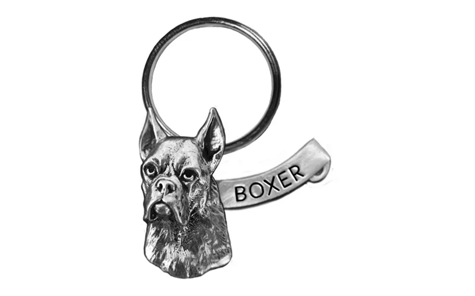 New-spin Metal Casting Boxer Keychain