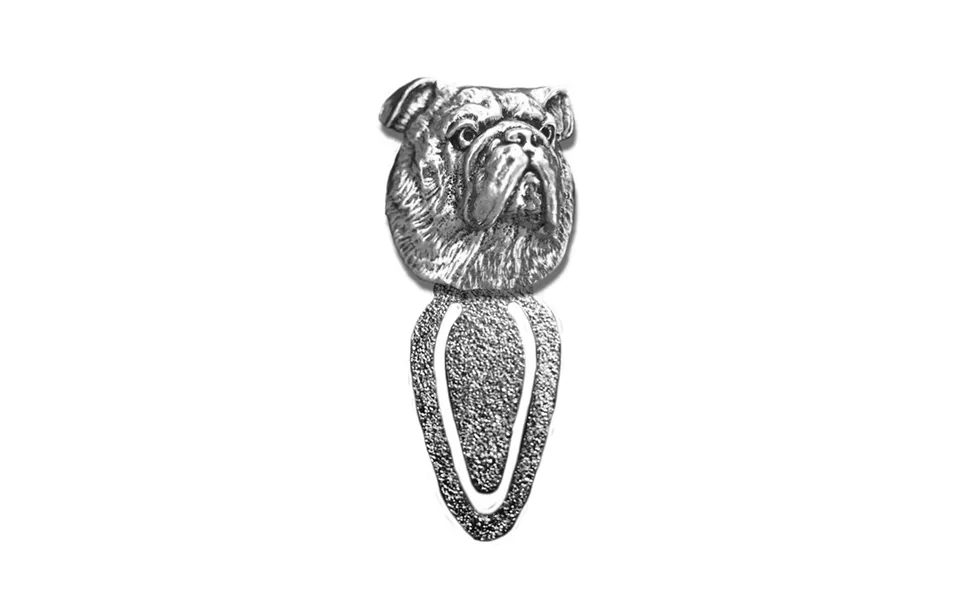 New-spin Metal Casting Bulldog Bookmark