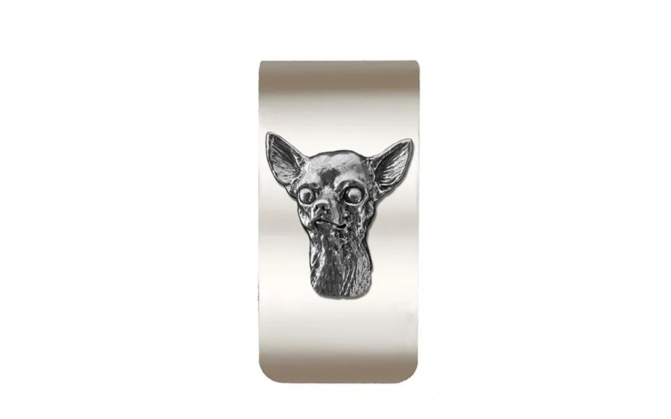 New-spin Metal Casting Chihuahua Money Clip