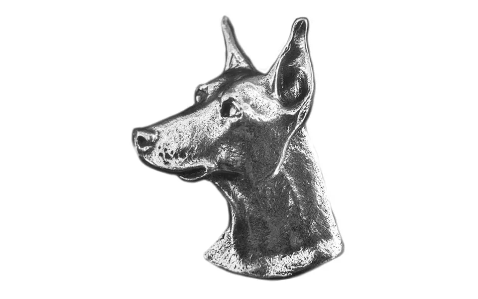 New-spin Metal Casting Doberman Magnet