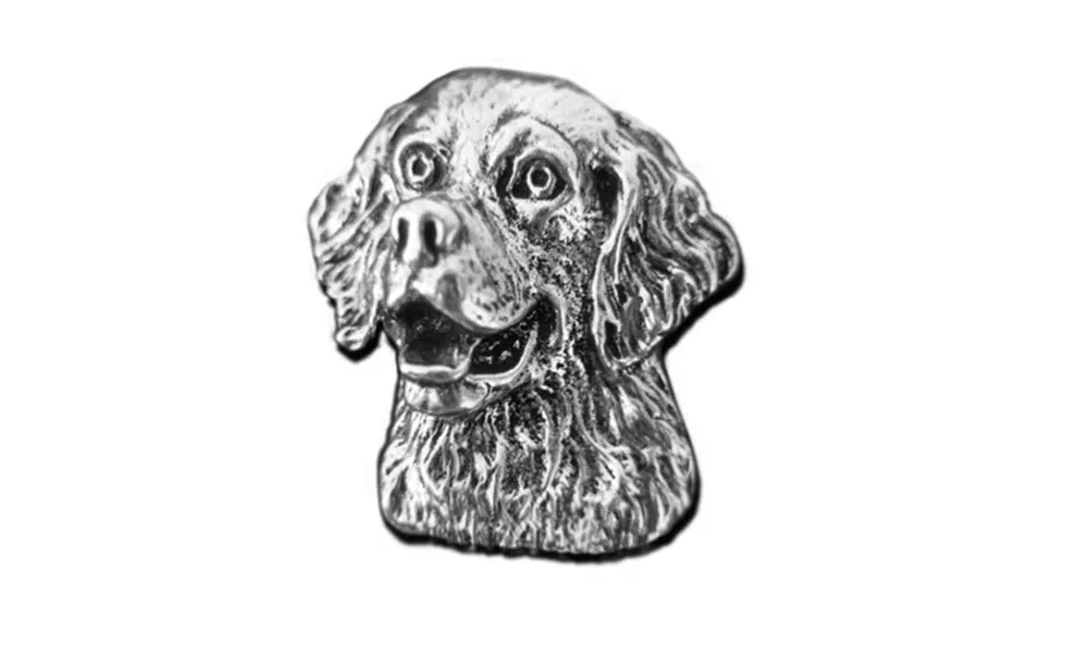 New-spin Metal Casting Golden Retriever Magnet