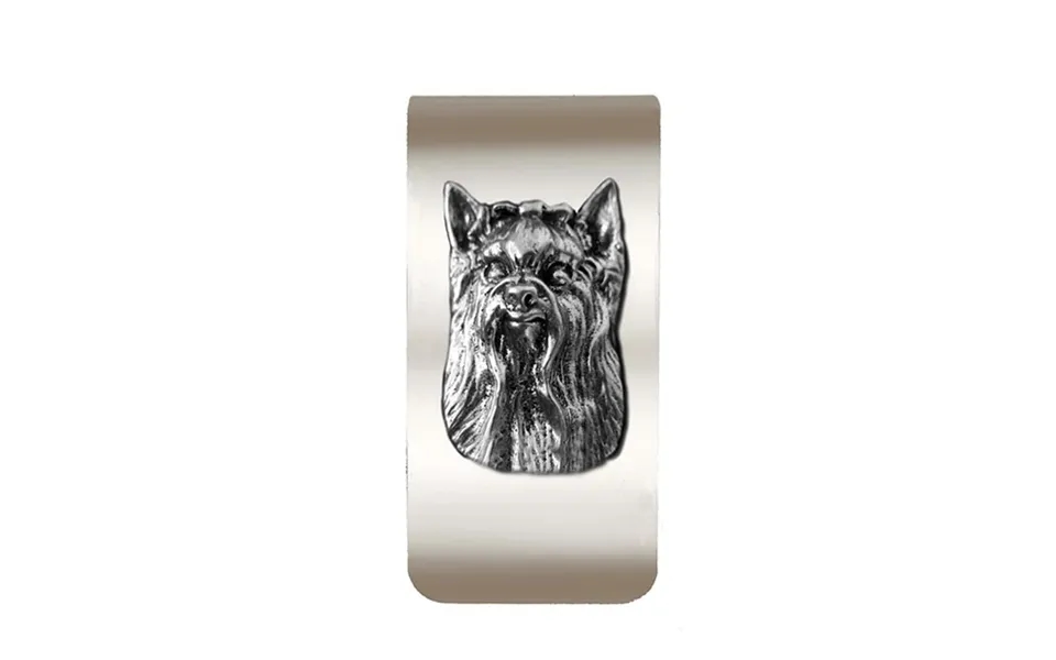 New-spin Metal Casting Yorkie Money Clip