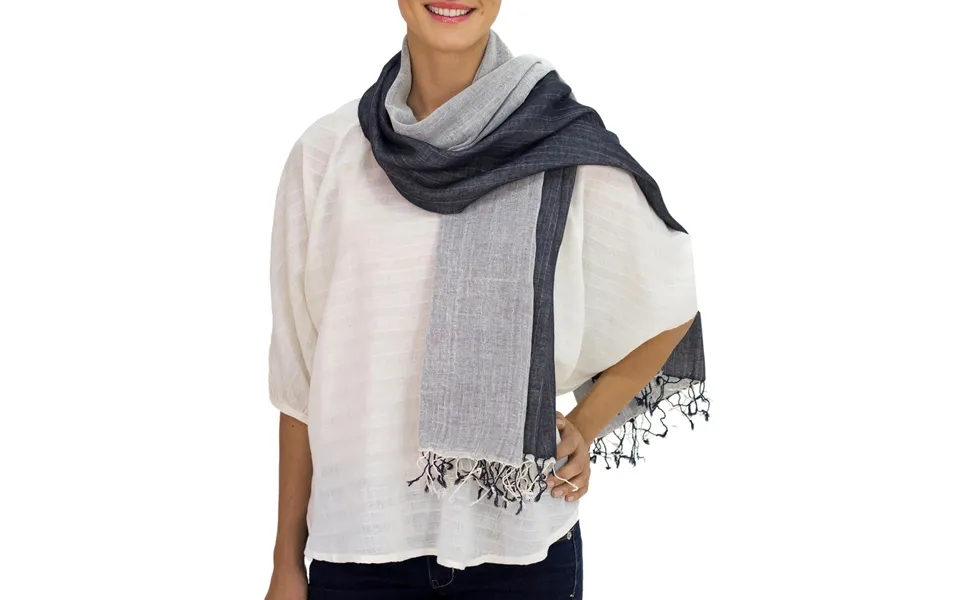 Novica Duo Thai Hand Crafted Cotton Scarf