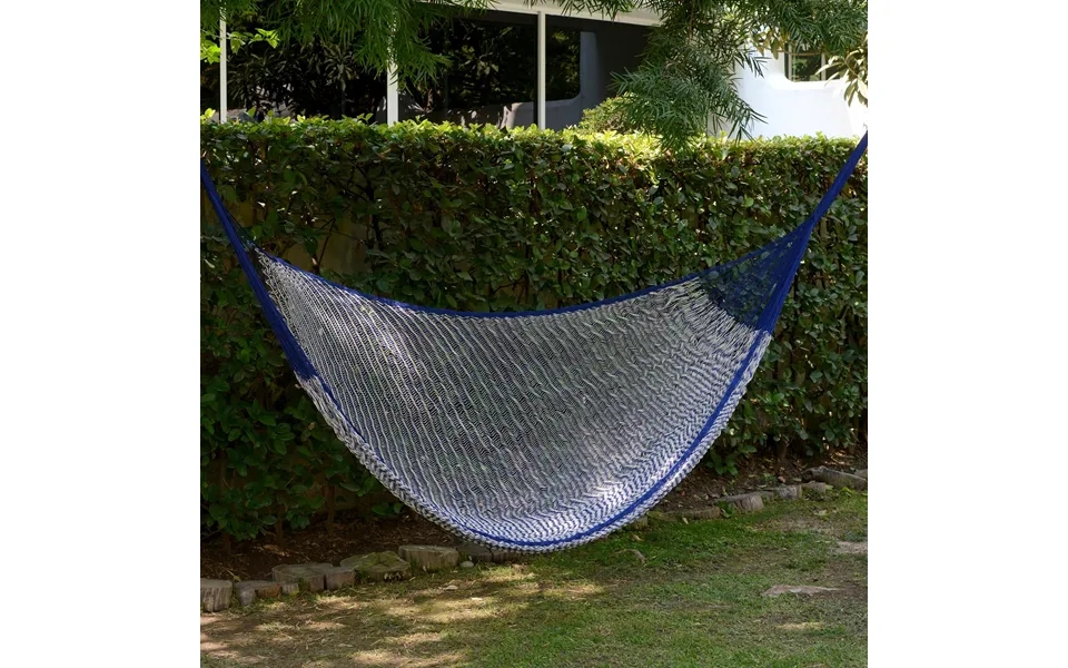 Novica Ocean Waves Hand Woven Mayan Rope Hammock