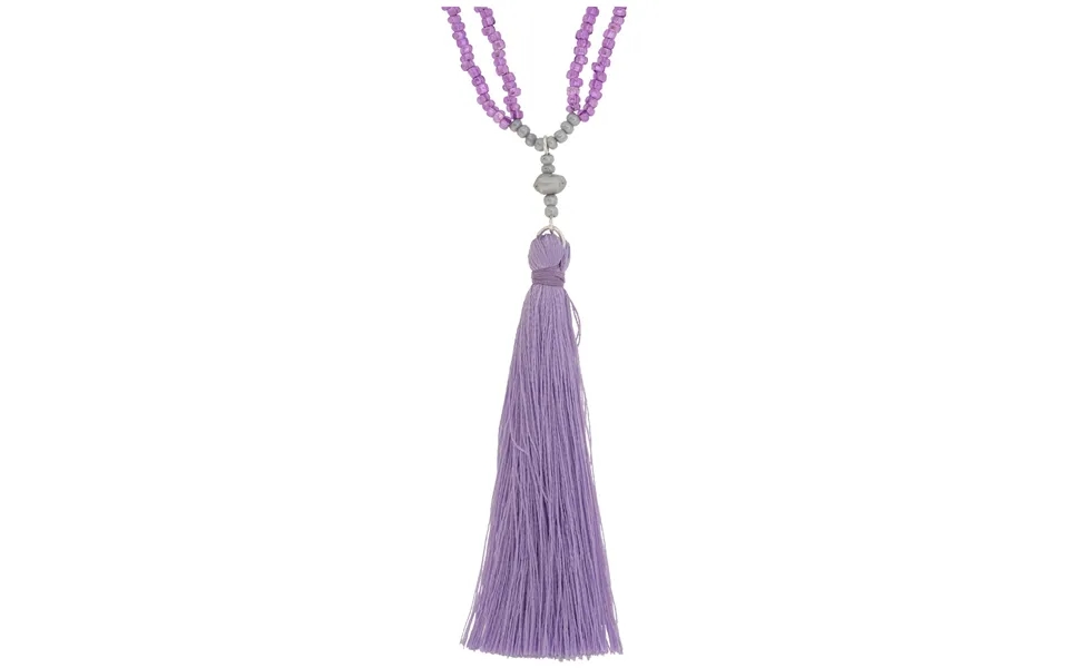 Ombre Tassel Necklace - Purple