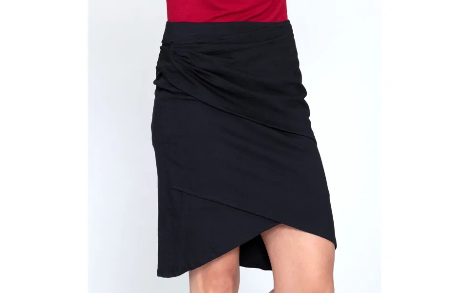 Organic Layered Pencil Skirt - Black