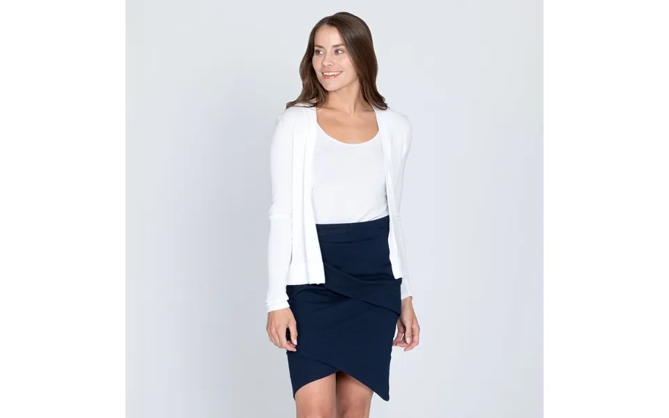 Organic Layered Pencil Skirt - Navy