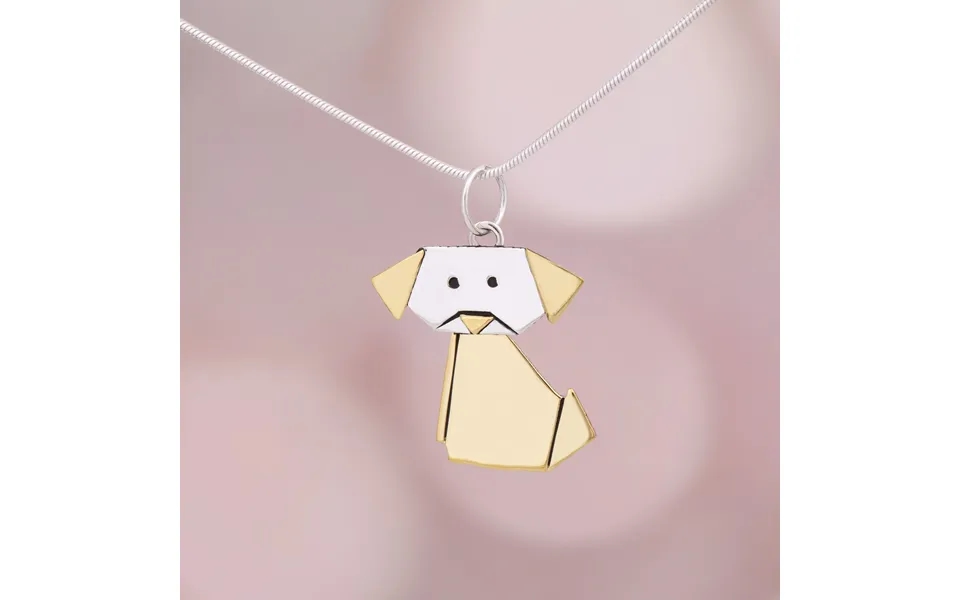 Origami Pet Necklace - Dog