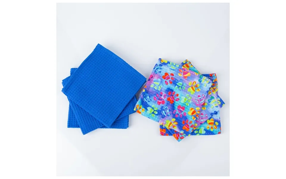 Painted Paws Dish Cloth - Set Of 6