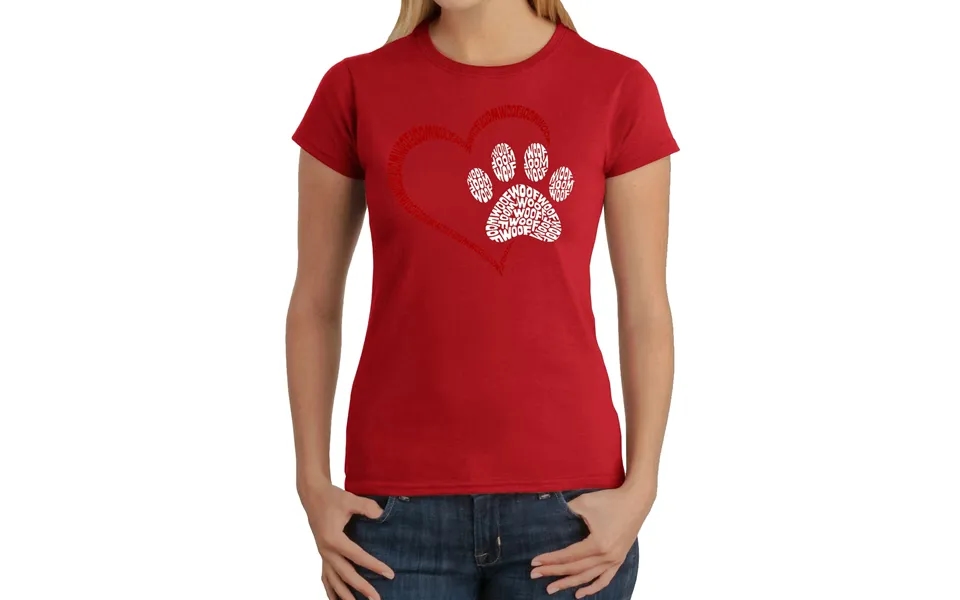 Paw Heart - Women's Word Art T-shirt