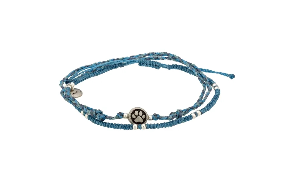 Paw Print Birthstone Anklet Set - March