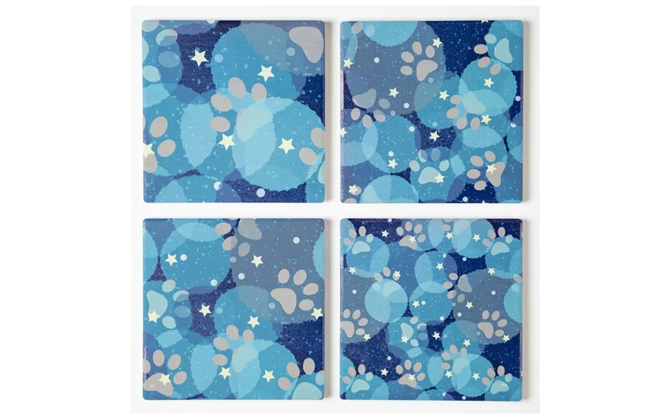 Paw Print Coaster - Set Of 4