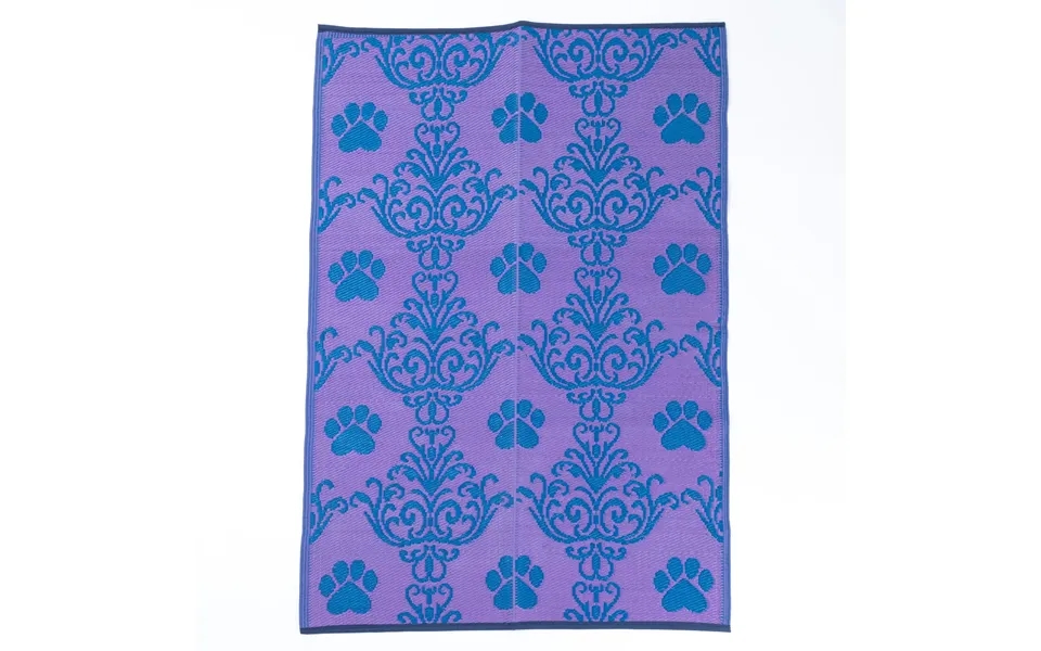 Paw Print Outdoor Reversible Patio Rug - Decadent Paws