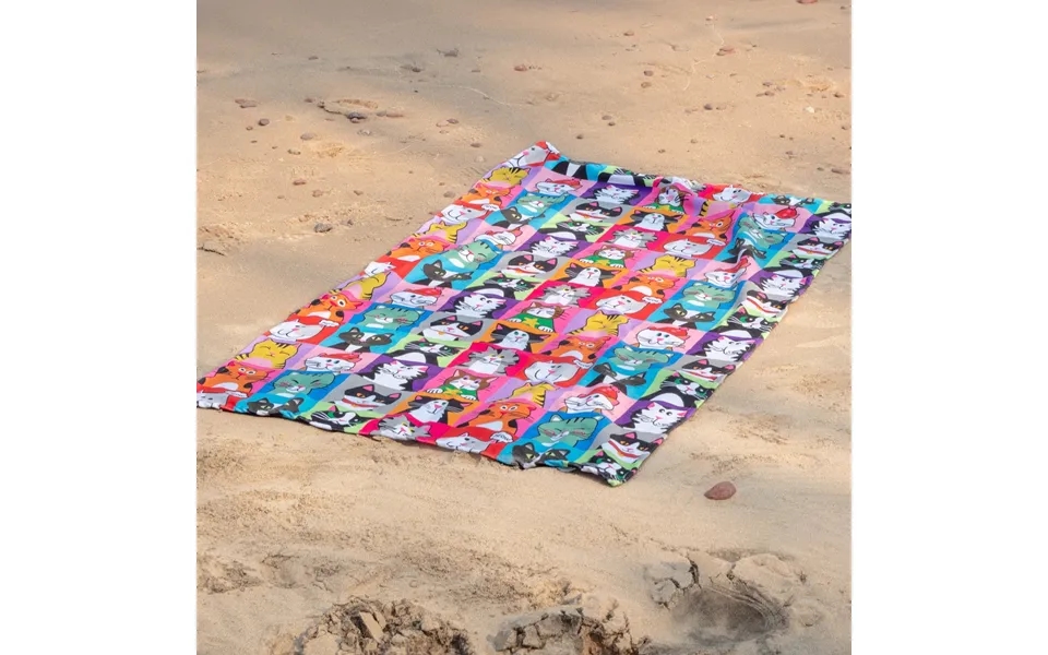 Paw Print Oversized Beach Towel - Pet Portrait