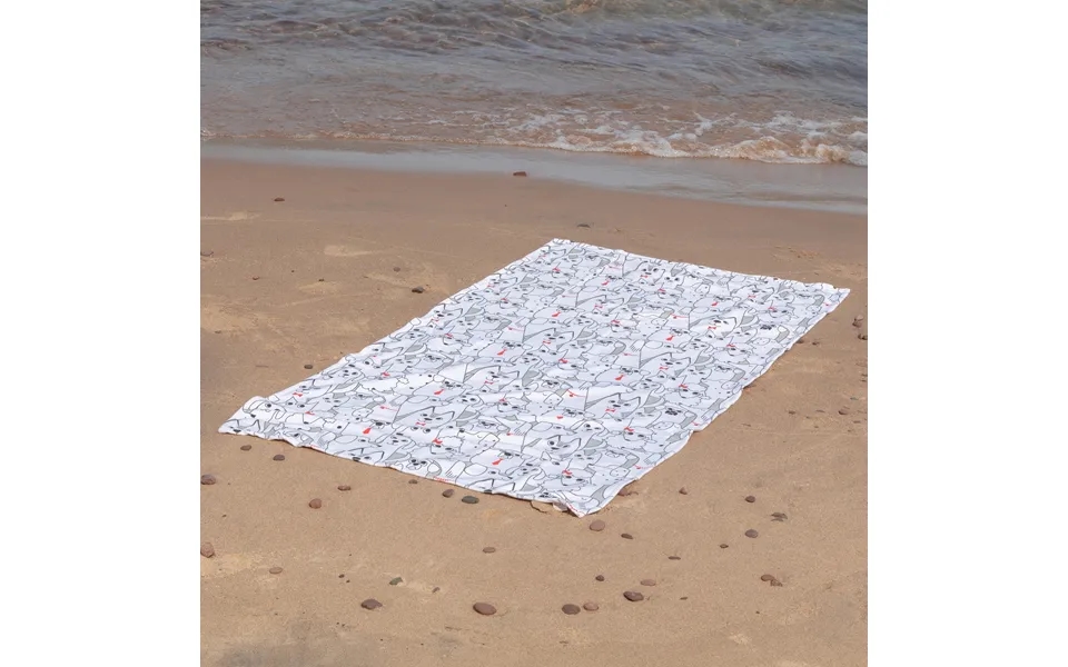 Paw Print Oversized Beach Towel - Posh Pets Dogs