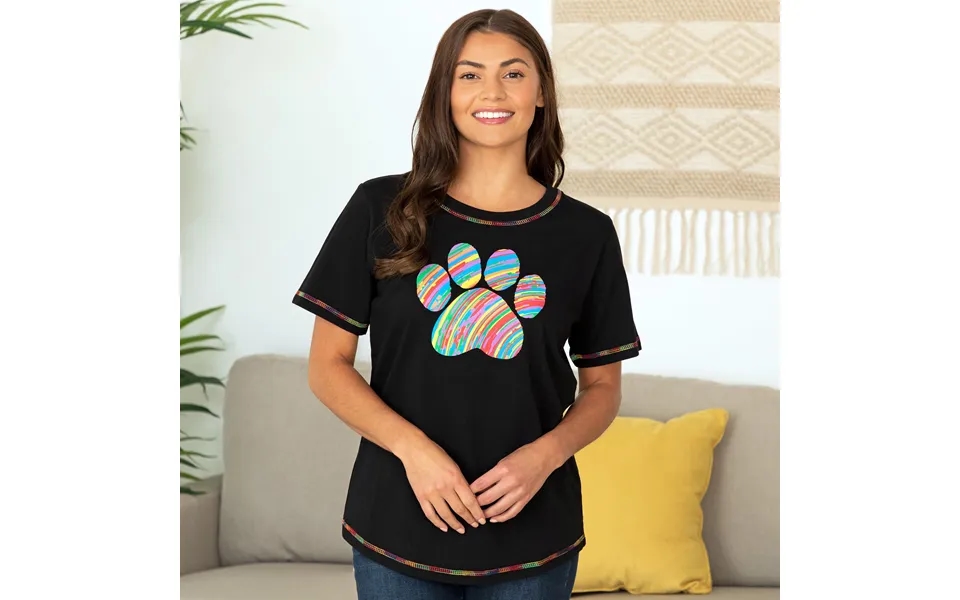Paw Print Rainbow Short Sleeve T-shirt - Paw