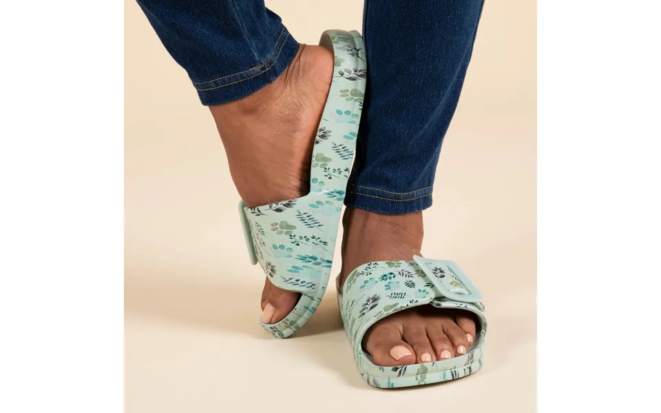 Paw Print Single Buckle Slide Sandals - Paw Meadow