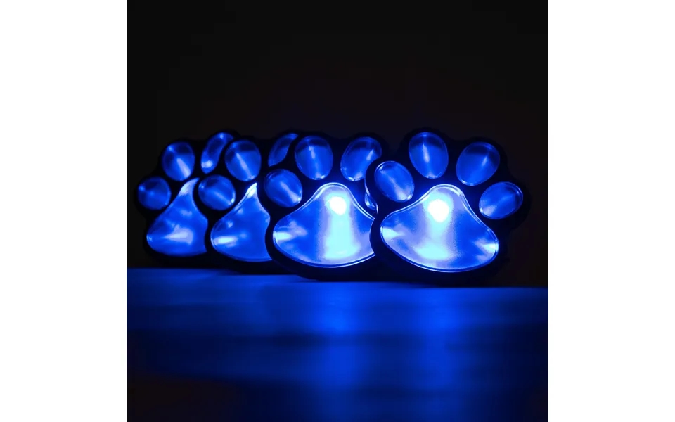 Paw Print Solar Ground Lights - Set Of 4
