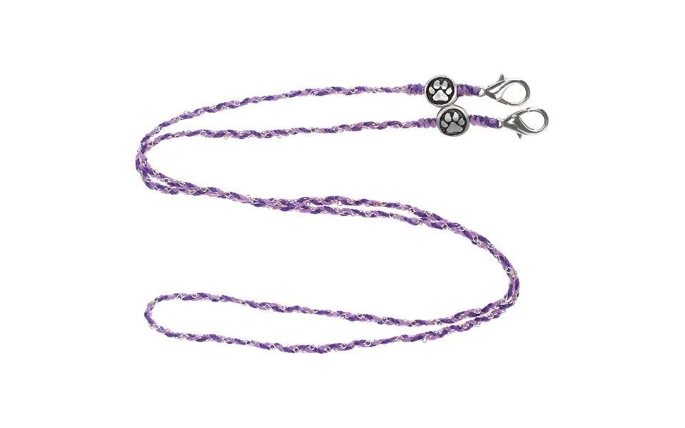 Paw Print Threaded Glasses Holder - Purple