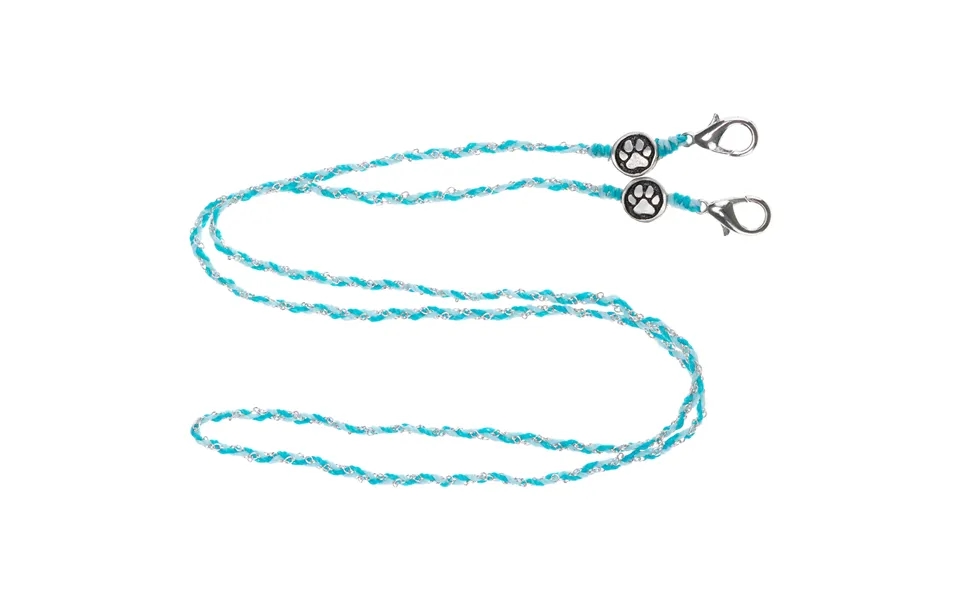 Paw Print Threaded Glasses Holder - Turquoise