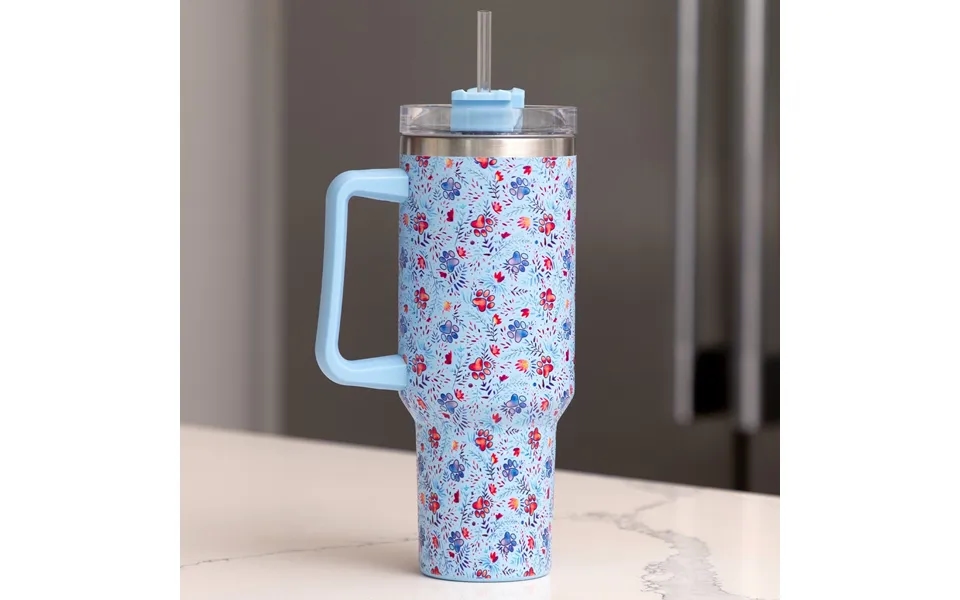 Paw Print Vacuum Sealed Stainless Steel Tumbler - 40 Oz
