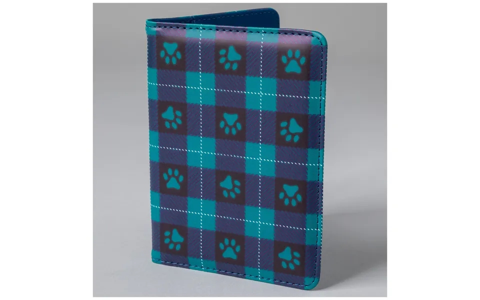 Paws Aboard Passport Wallet - Paw Buffalo Check