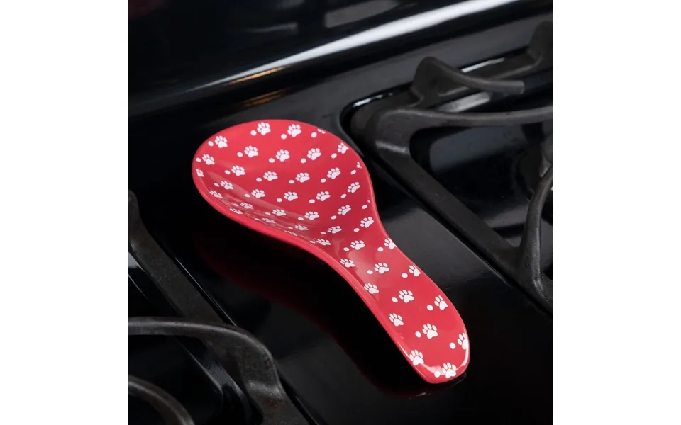 Paws & Dots Spoon Rest - Red