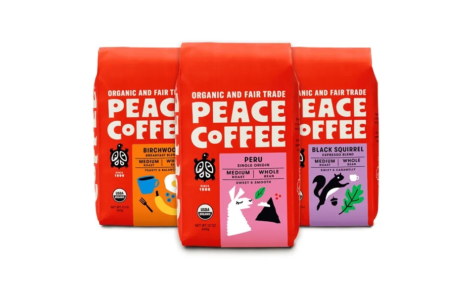 Peace Coffee Happy Medium Coffee Bundle - Ground