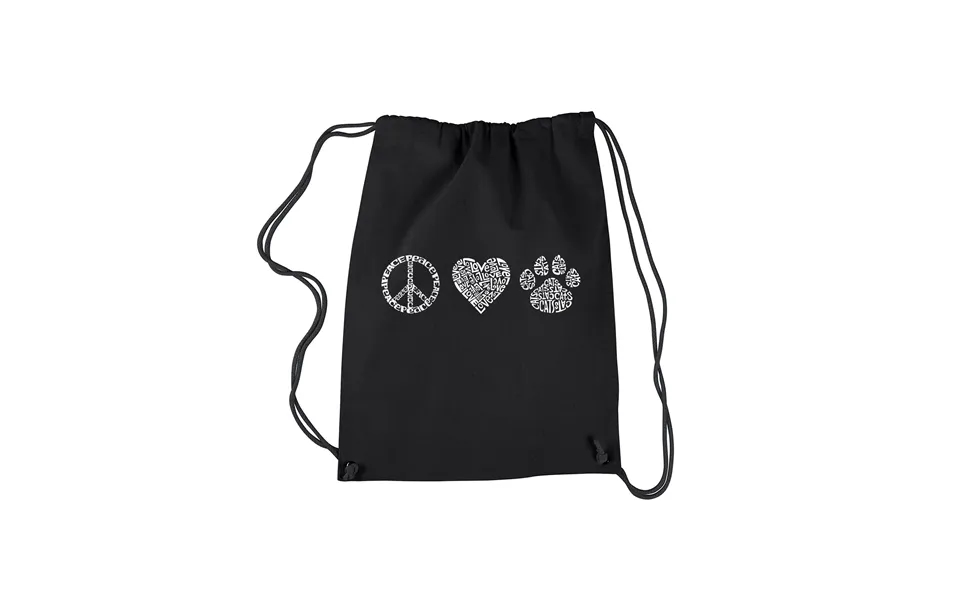 Peace Love Cats - Drawstring Backpack