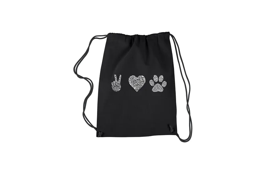 Peace Love Dogs - Drawstring Backpack