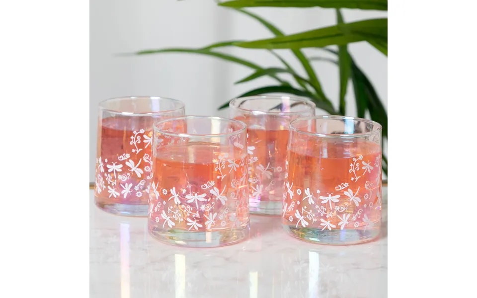 Pearl Iridescent Glass - Set Of 4