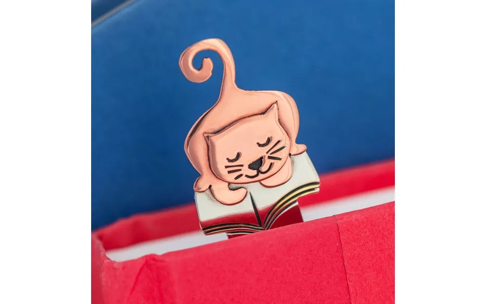 Pet Book Lover Mixed Metal Bookmark - Cat