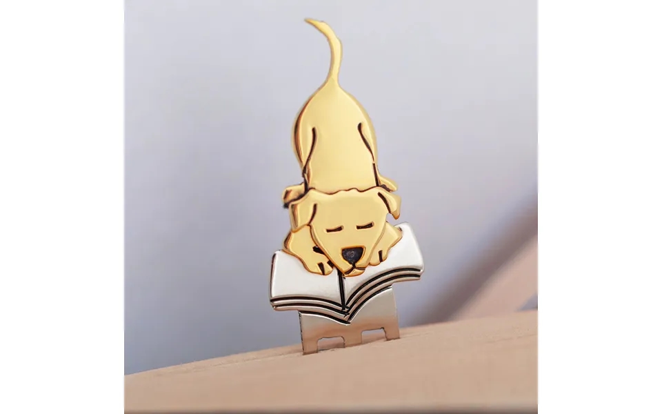 Pet Book Lover Mixed Metal Bookmark - Dog