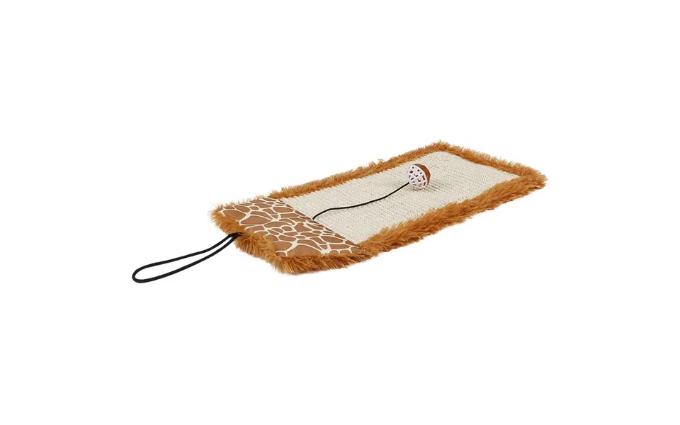 Pet Life Scrape-away Cat Scratcher With Toy - Brown