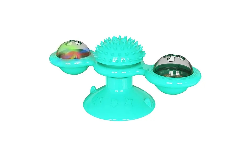 Pet Life Windmill Suction Cup Cat Toy - Blue