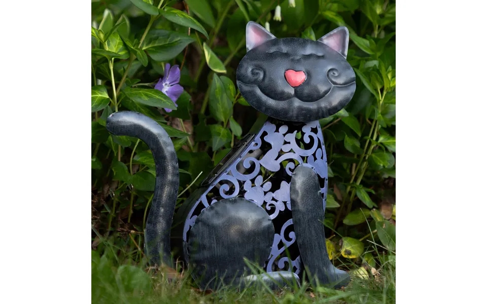Pet Metal Solar Light Statue - Cat