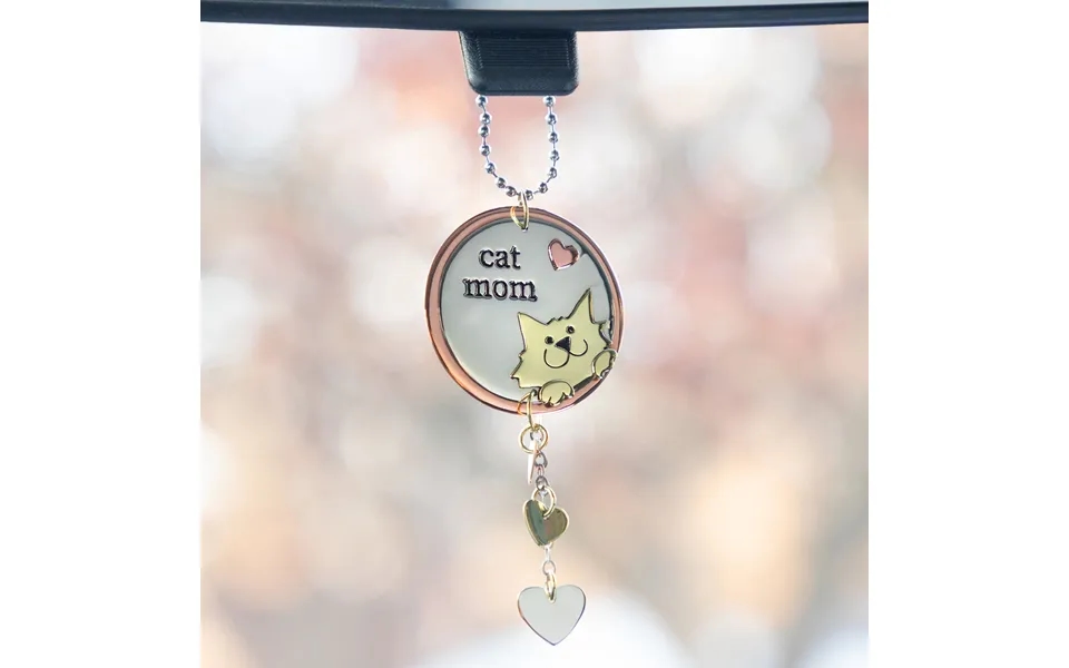 Pet Parent Mixed Metal Car Charm - Circle