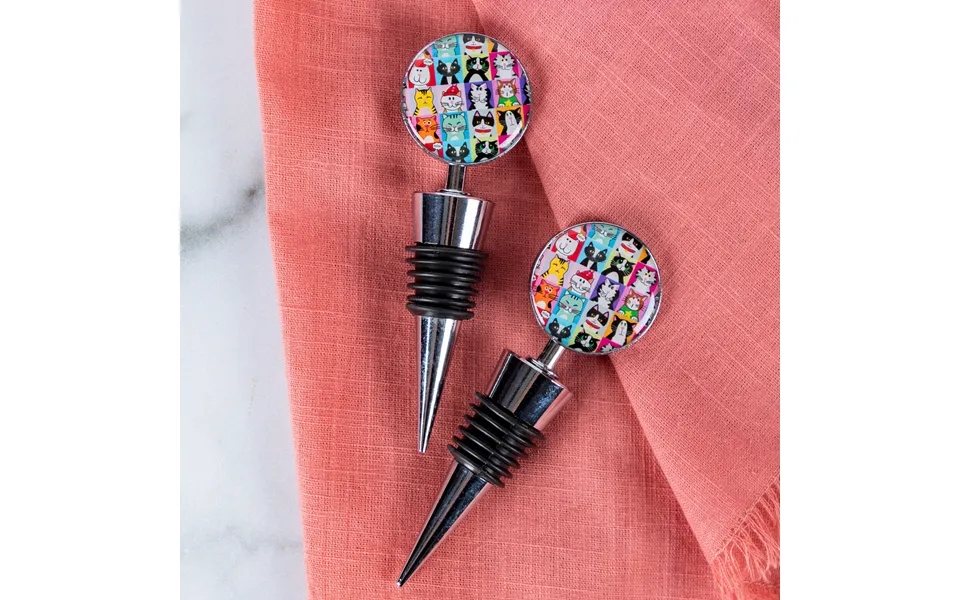 Pet Portrait Wine Stopper - Set Of 2