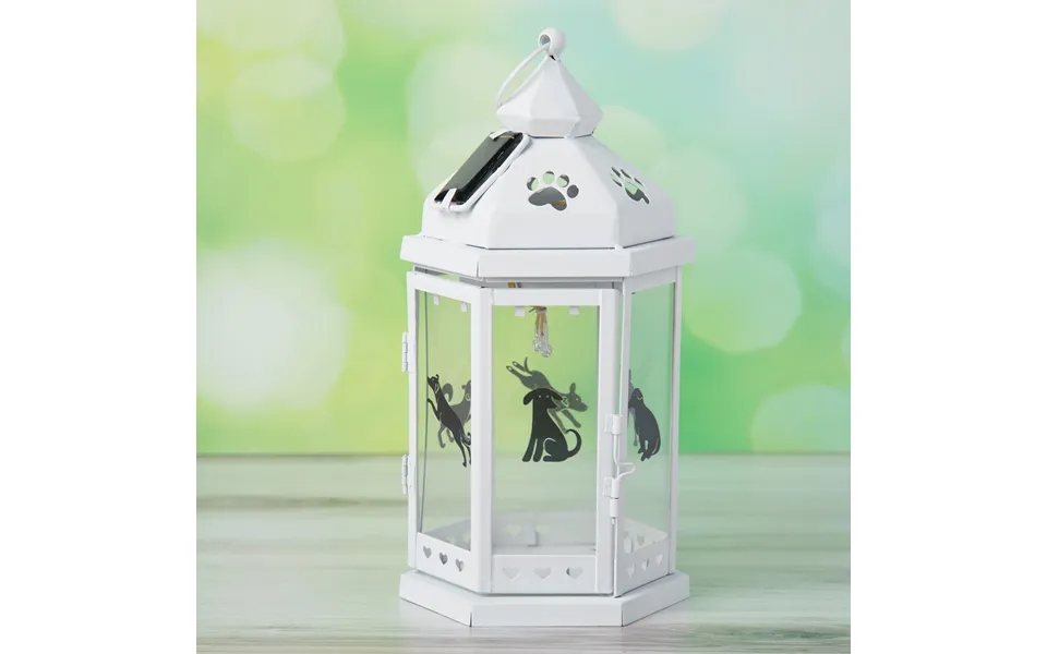 Pet Silhouette Solar Lantern - Dog