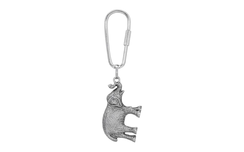 Pewter Elephant Key Fob